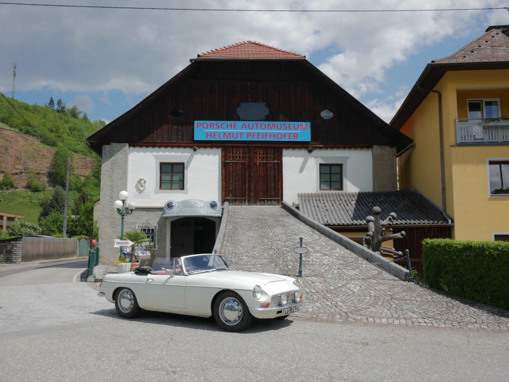 Porsche Automuseum in Austria made a nice photo opportunity and a break from the traffic carnage.